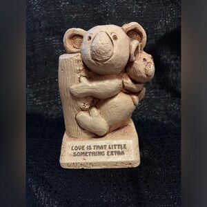 Vtg Paula 1980 "Love is That Little Something Extra"  Koala Bears Figurine W-591